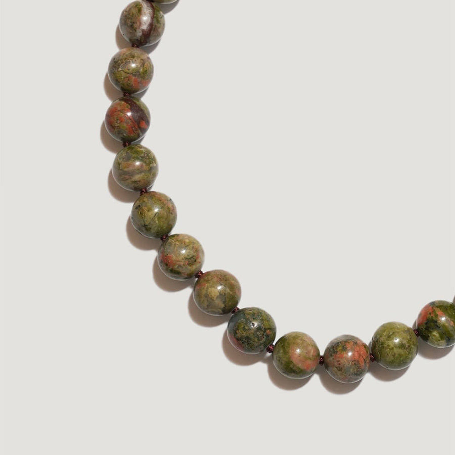 COLLANINE COLORATE-Collana Bold in Unakite-CCBUNAKU