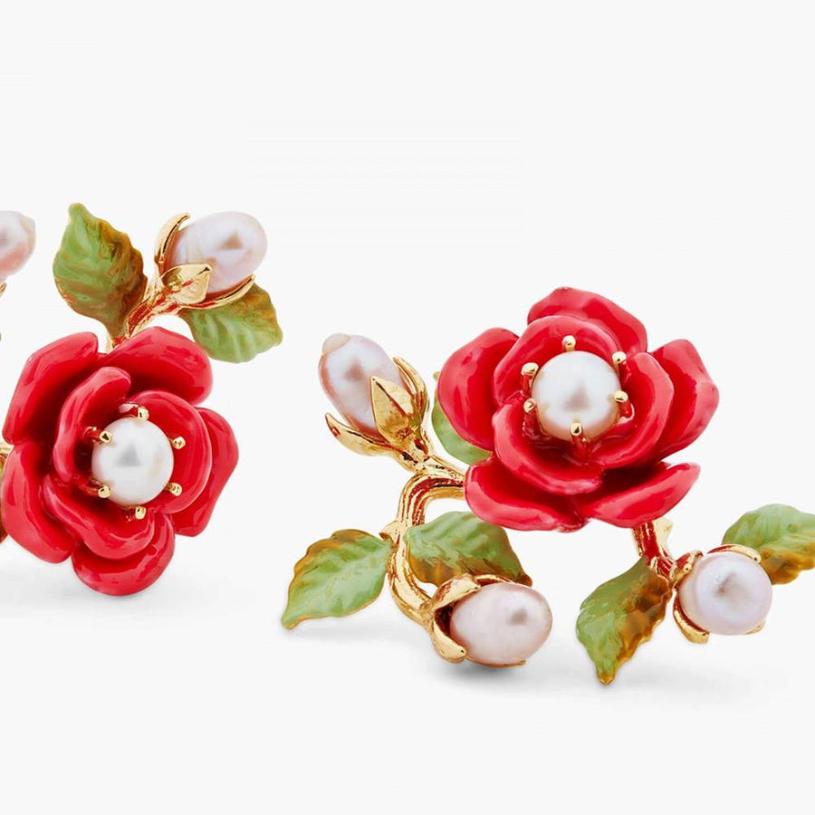 LES NEREIDES-Orecchini Rose e perle-ASAR108T1