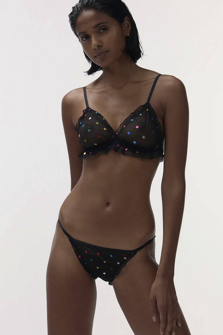 LOVE STORIES-Bralette Reggipetto pois colorati-L2491007900