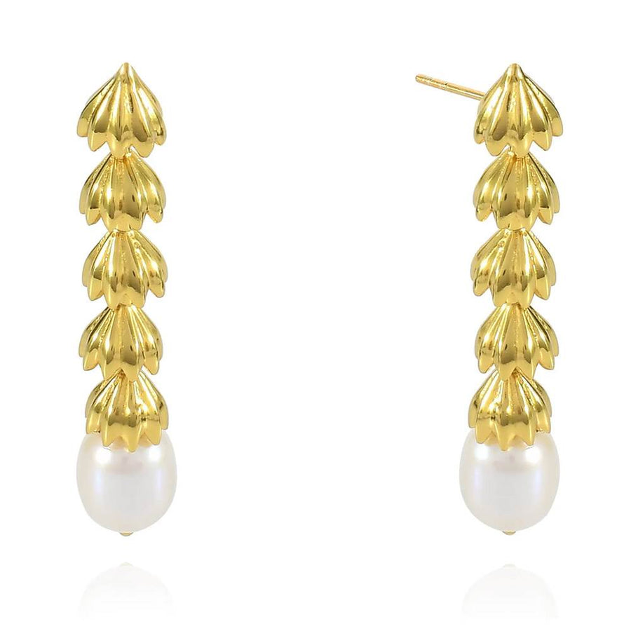 SHYLA-Orecchini Chandelier pendenti con perle-CHANDELIER