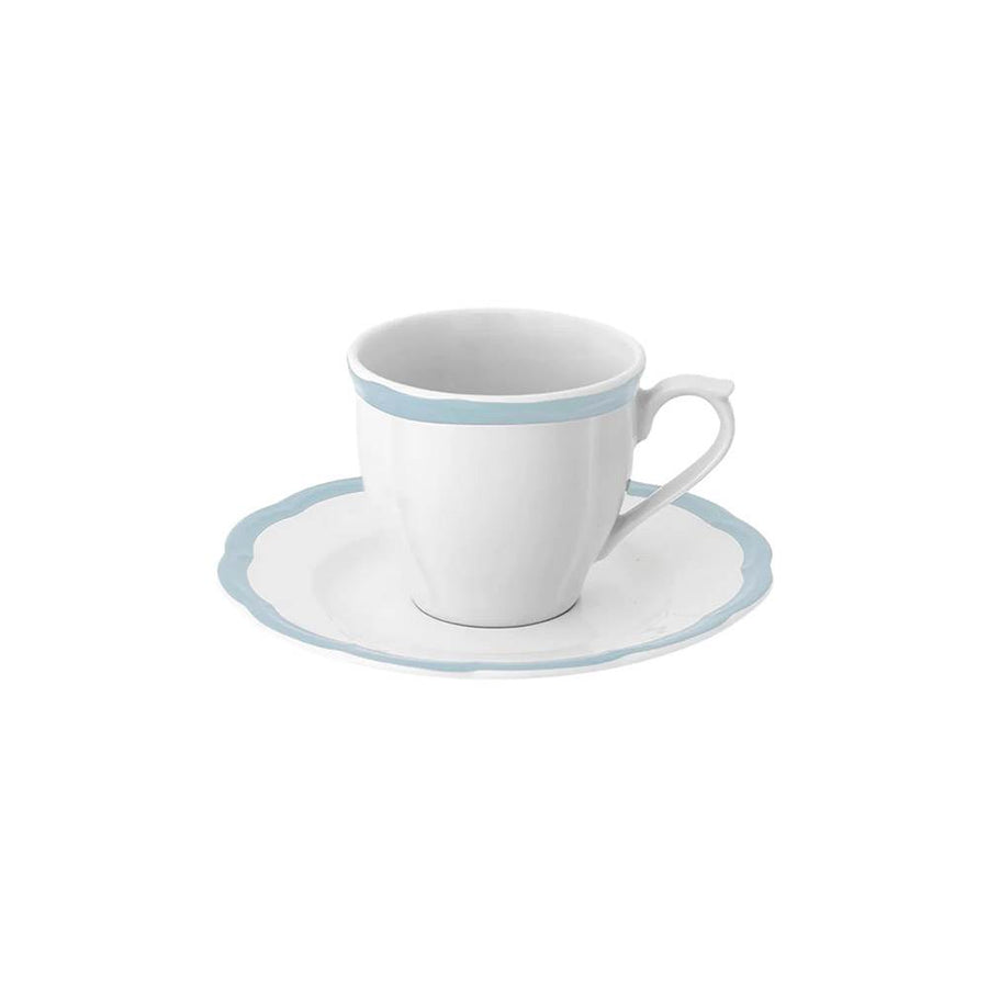 BITOSSI-Tazzina caffè e piattino con bordo colorato-PET00CAFFE