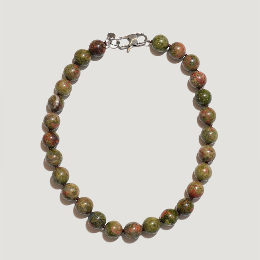 COLLANINE COLORATE-Collana Bold in Unakite-CCBUNAKU