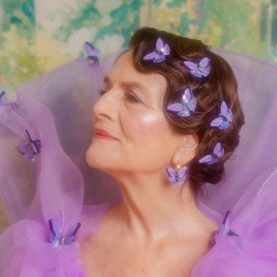 COUCOU SUZETTE-Mollettina Farfalla viola-BARRPAPMAUVE