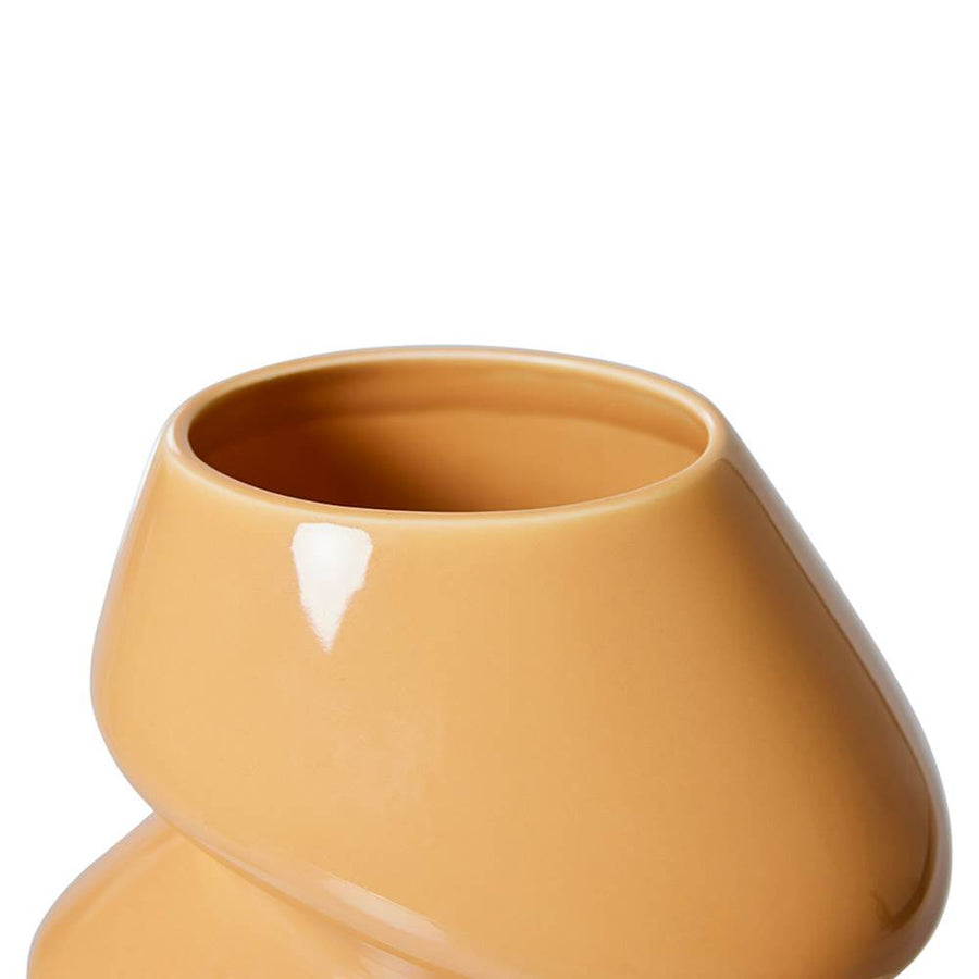HK LIVING-Vaso in ceramica Cappuccino S-ACE7196