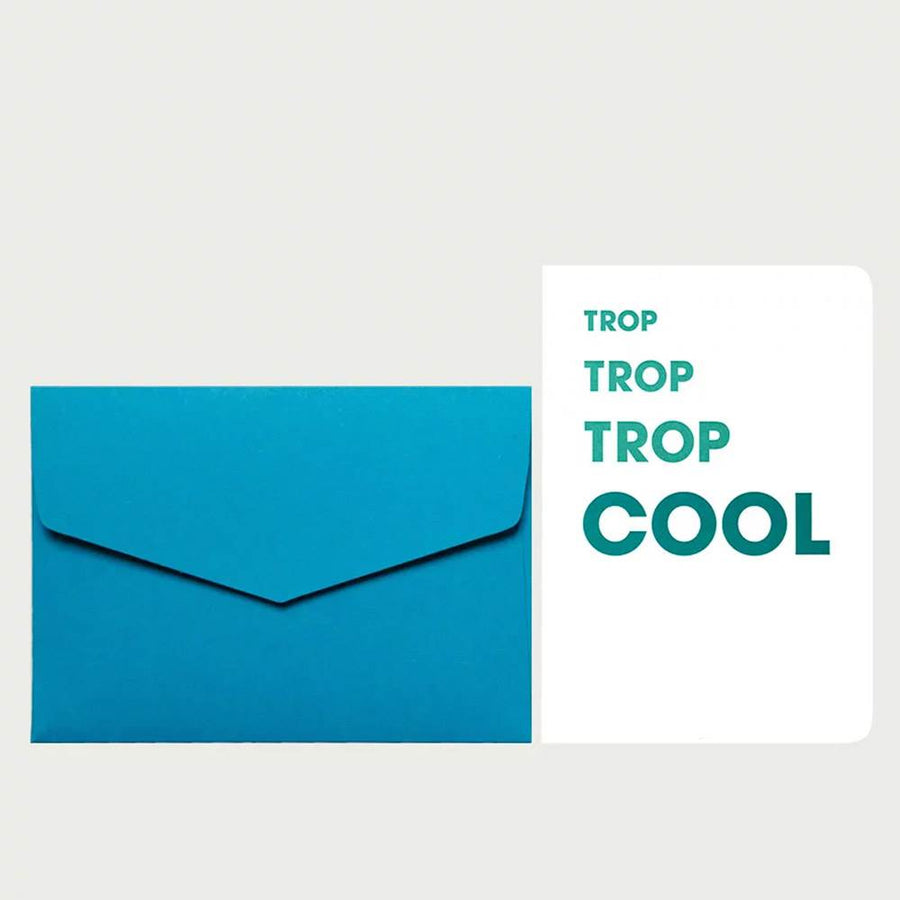 LE TYPOGRAPHE-Biglietto Trop Trop Trop Cool + Busta azzurra-842-02