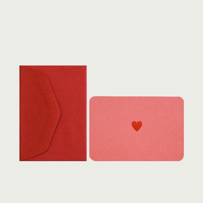 LE TYPOGRAPHE-Mini Biglietto Cuore + Busta-8.25.01
