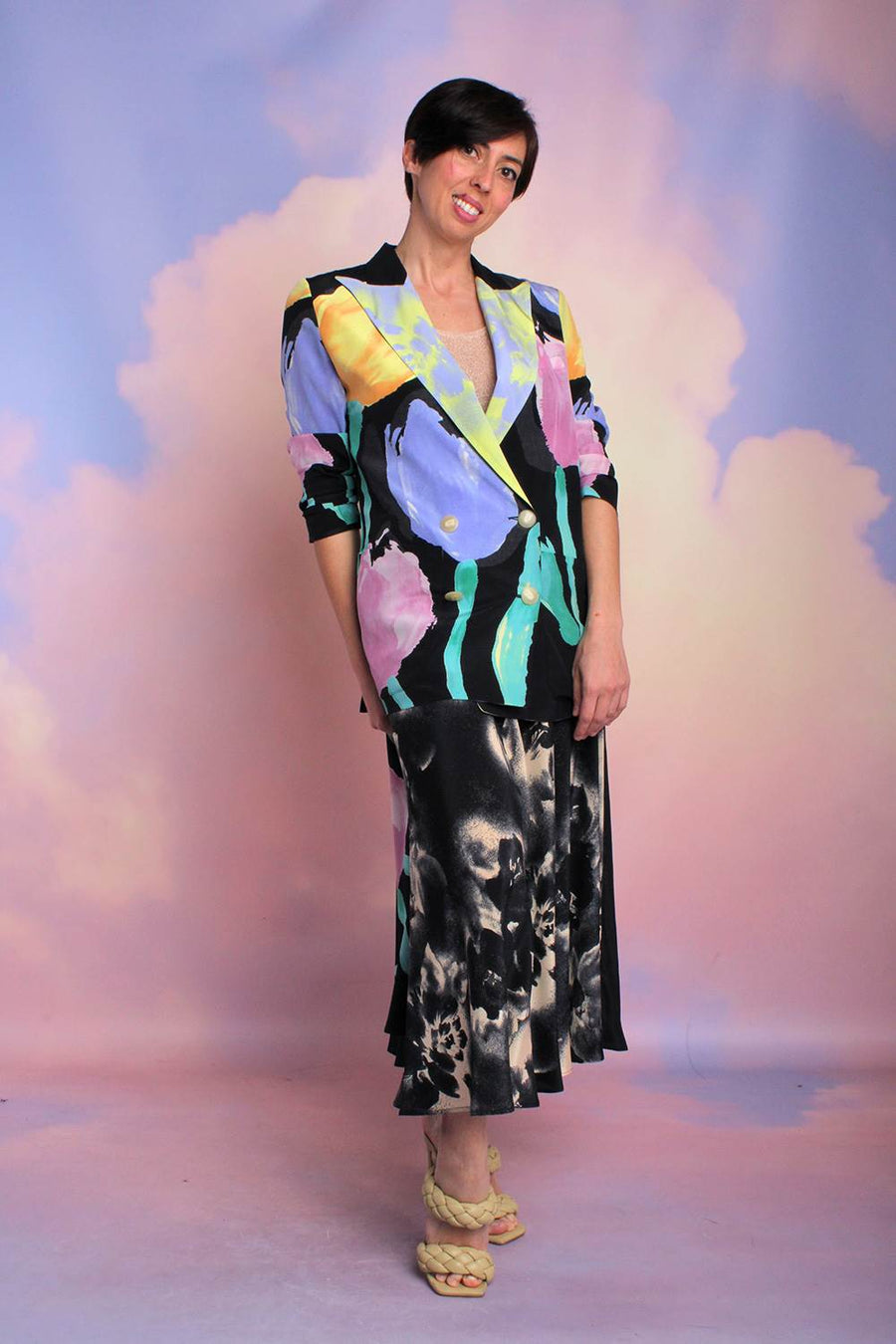 MANTERO-Blazer oversize Isabella a fiori-0002A001