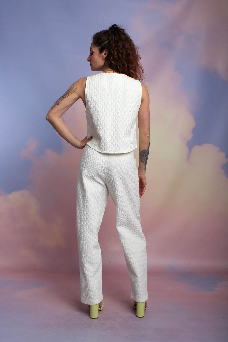 RITA ROW-Pantaloni bianchi Chaco-2318PA