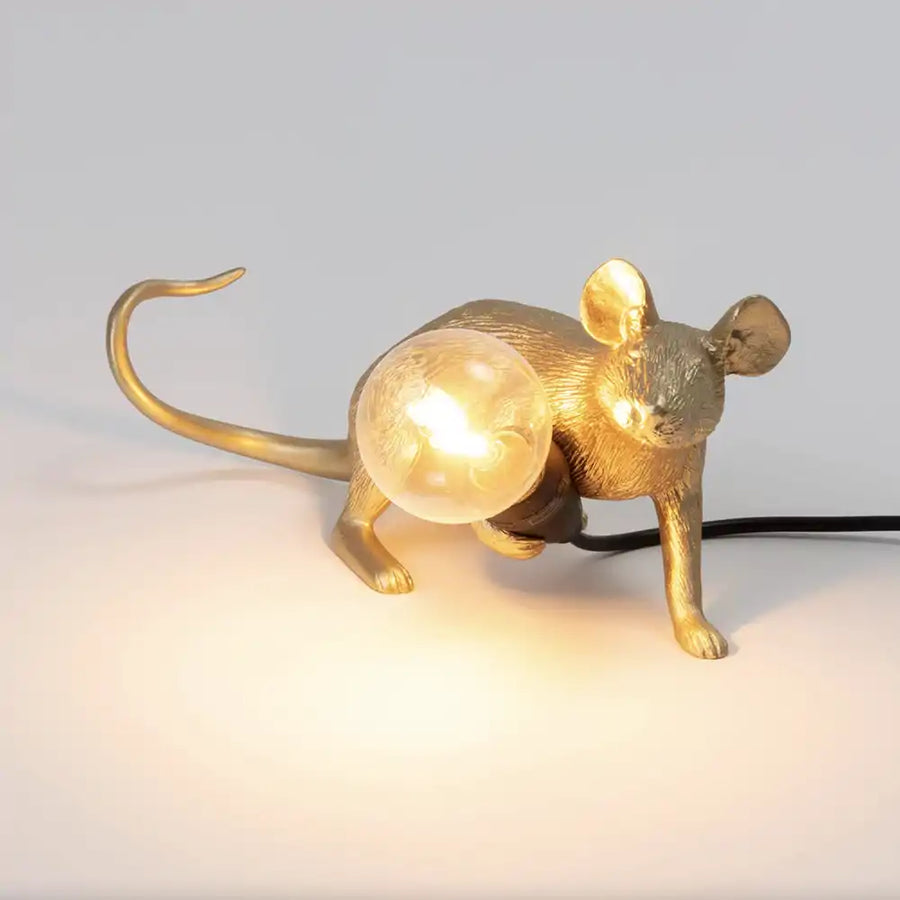 SELETTI-Lampada Mouse Lop Gold by MARCANTONIO-15232