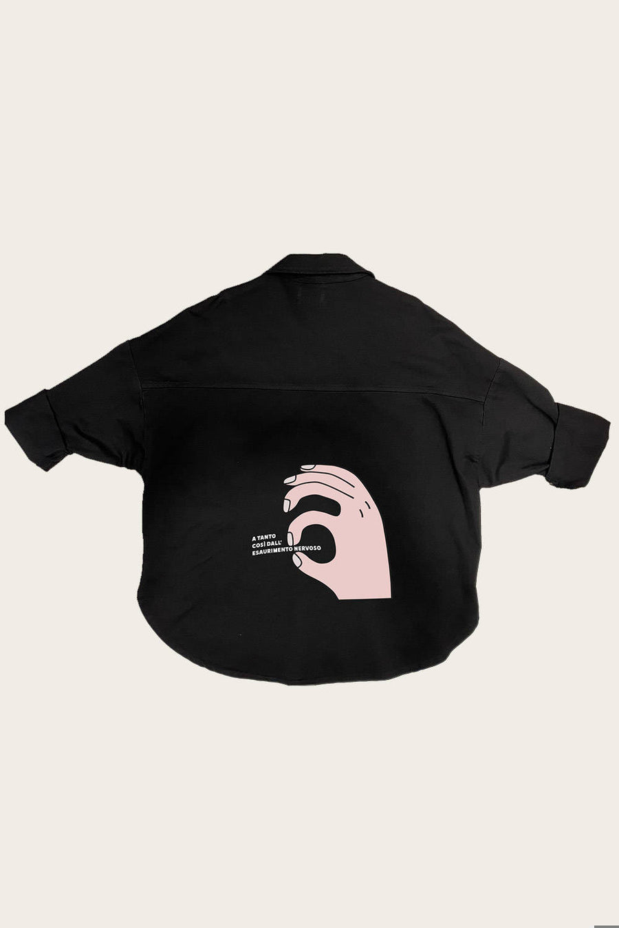 STRILLONE SOCIETY-Overshirt A tanto così dall'esaurimento nervoso-SSSHIRTNERVI