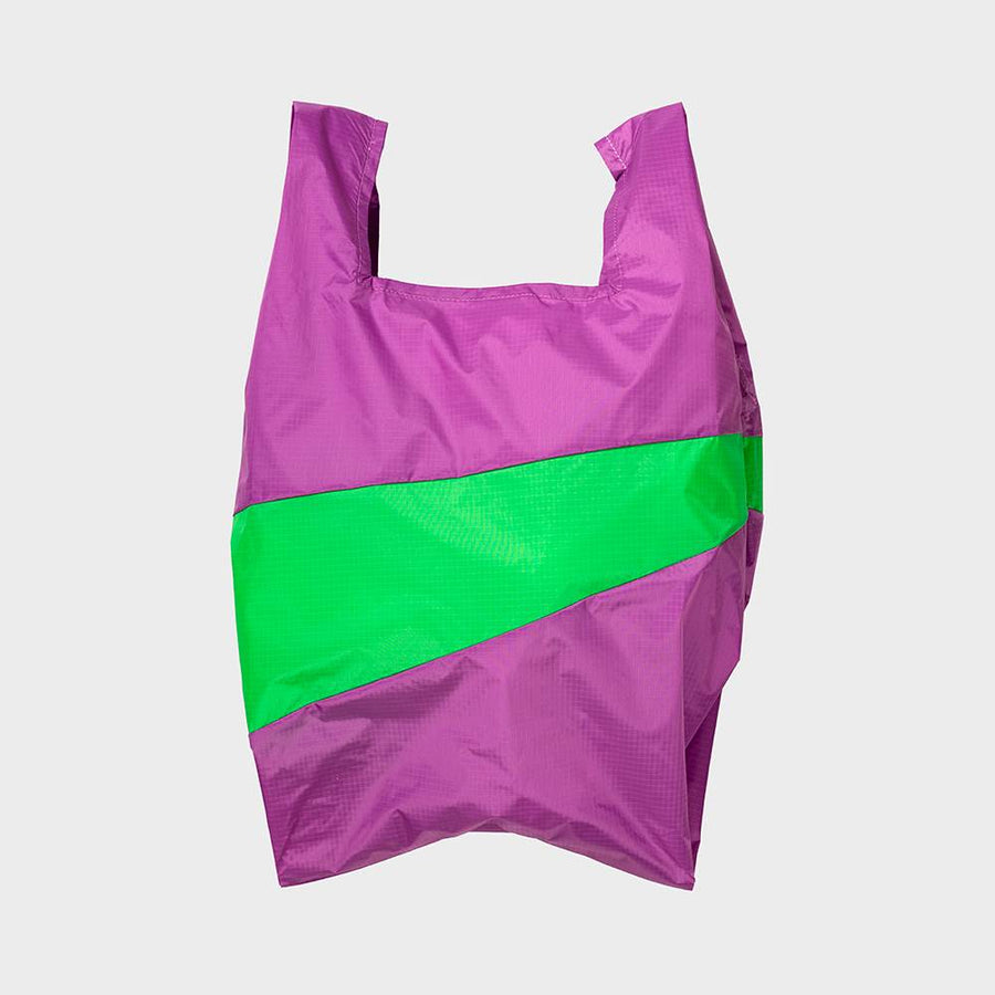SUSAN BIJL-Shopping Bag Large Echo & Greenscreen-SBAMPECHGREL