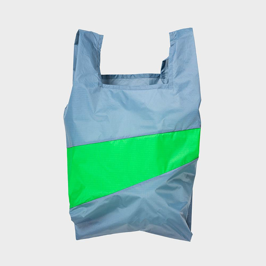 SUSAN BIJL-Shopping Bag Large Fuzz & Greenscreen-SBAMPFUZGREL