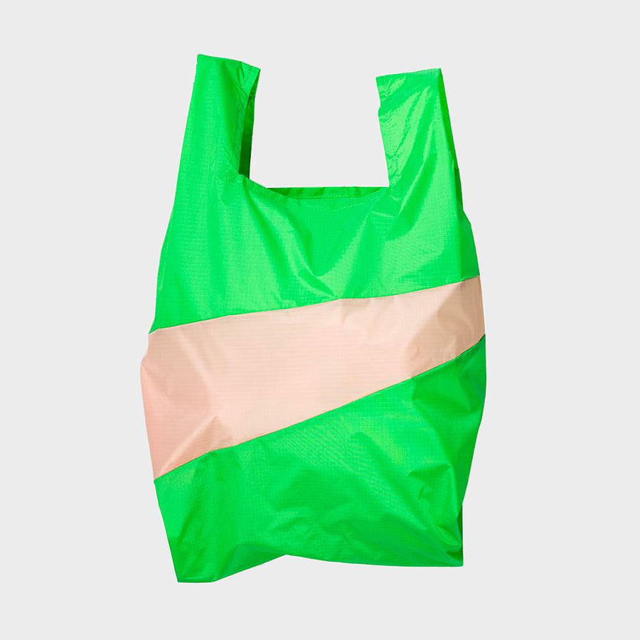 SUSAN BIJL-Shopping Bag Large Greenscreen & Tone-SBAMPGRETONL