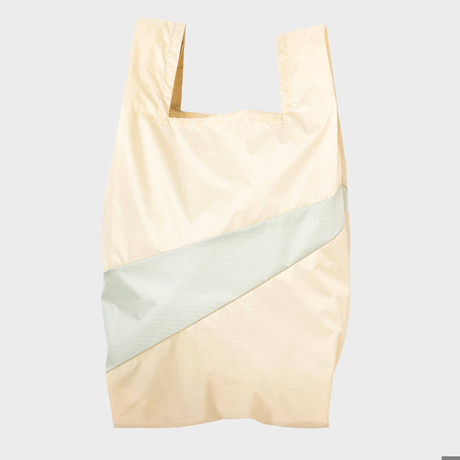 SUSAN BIJL-Shopping Bag Medium Shore & Mint-SBREVSHOMINM