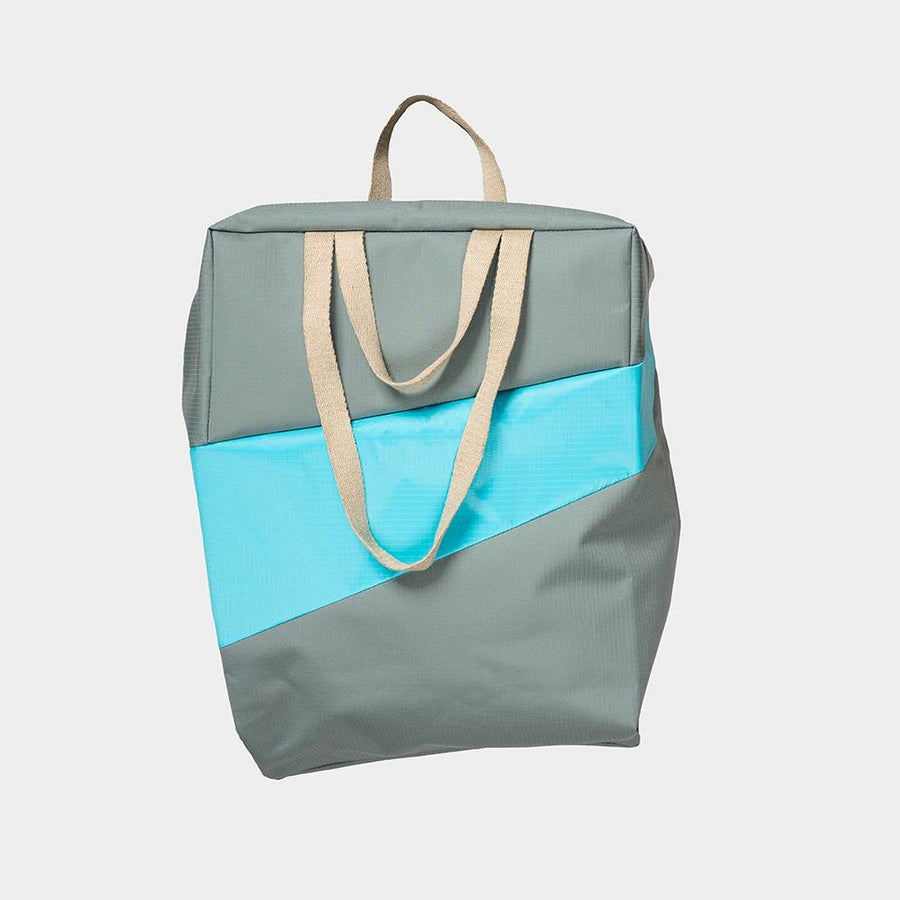 SUSAN BIJL-Tote Bag L Grey & Key Blue-TNTOSHIGRKEL