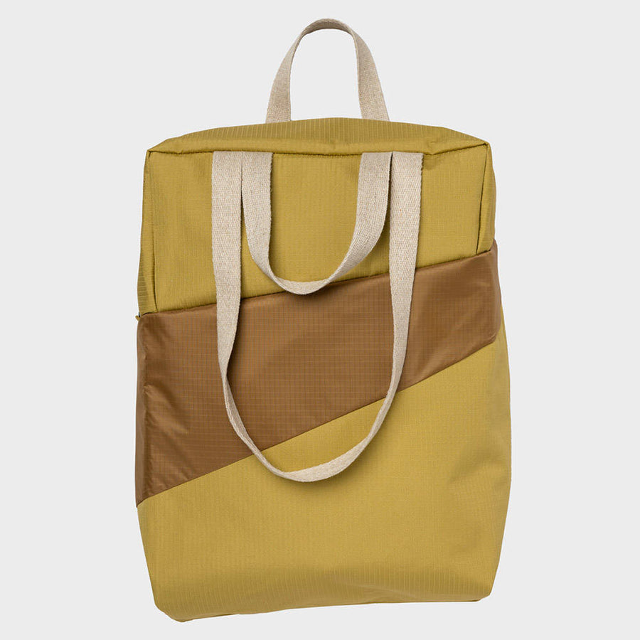 SUSAN BIJL-Tote Bag Medium Moss & Camel-TOREVMOSDUSM