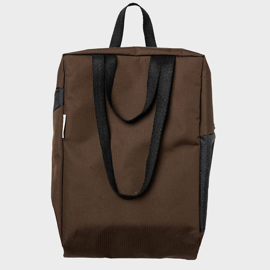 SUSAN BIJL-Tote Bag Medium Mud & Black-TOREVWANBLAM