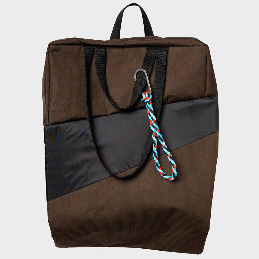 SUSAN BIJL-Tote Bag Medium Mud & Black-TOREVWANBLAM