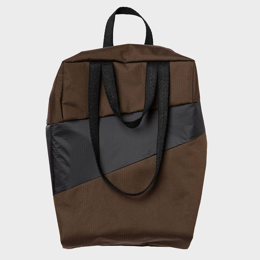 SUSAN BIJL-Tote Bag Medium Mud & Black-TOREVWANBLAM