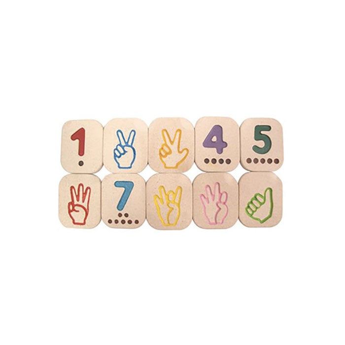PLAN TOYS-Numeri in Braille 1-10-BAGI00-02640