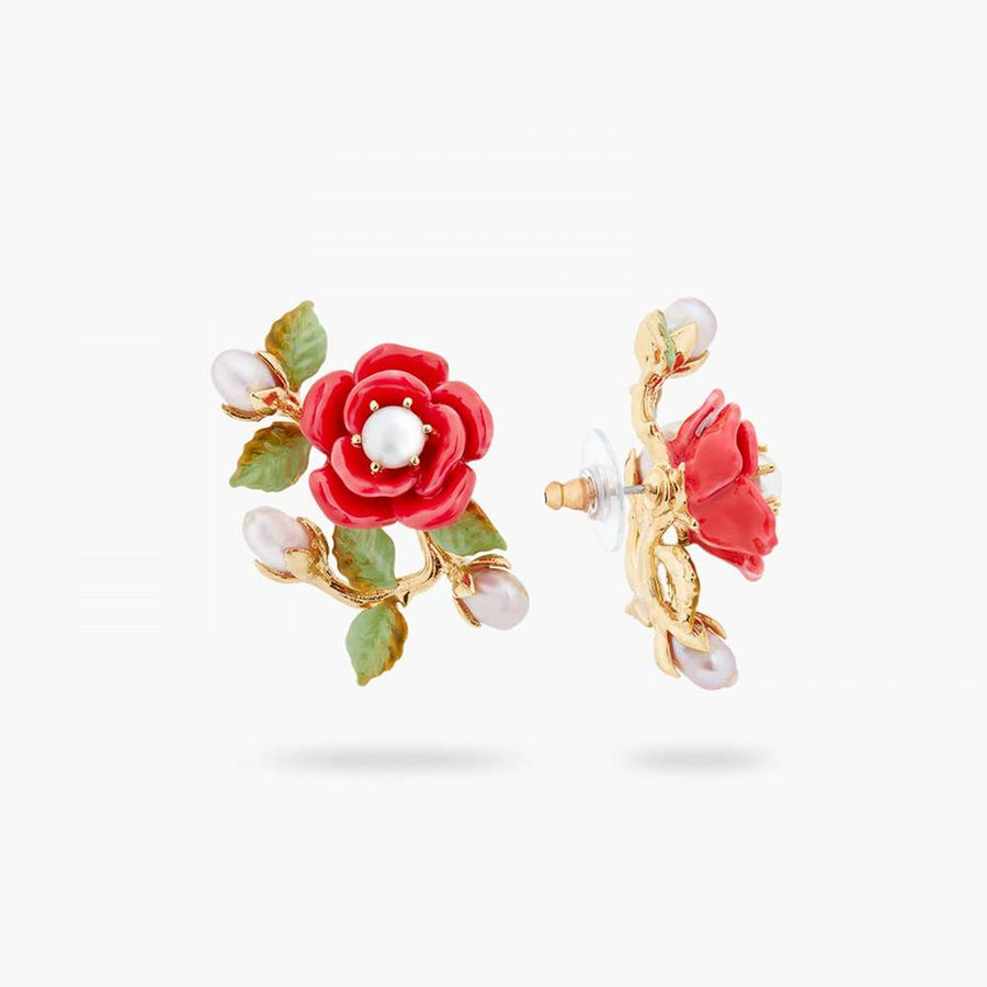 LES NEREIDES-Orecchini Rose e perle-ASAR108T1