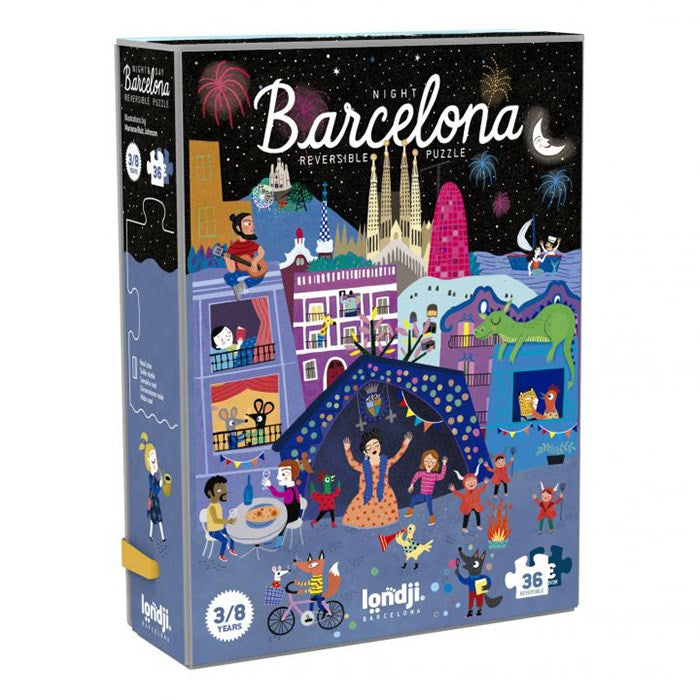 Puzzle Barcelona Day and Night